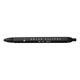Total Solar Eclipse  2017 Black Ink Pen