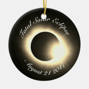 Total Solar Eclipse 2017 Ceramic Tree Decoration