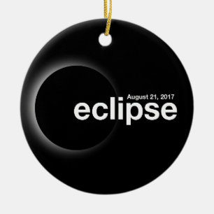 Total Solar Eclipse 2017 Ceramic Tree Decoration