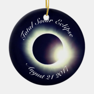 Total Solar Eclipse 2017 Ceramic Tree Decoration