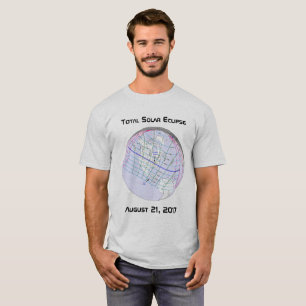 Total Solar Eclipse 2017 Global Path T-Shirt