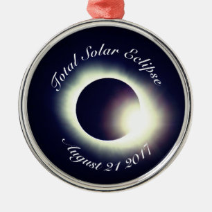 Total Solar Eclipse 2017 Metal Tree Decoration