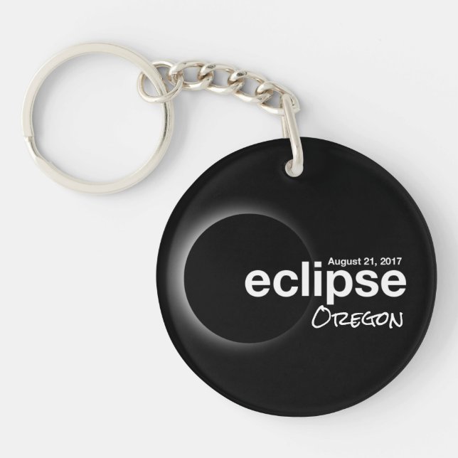 Total Solar Eclipse 2017 - Oregon Key Ring (Front)