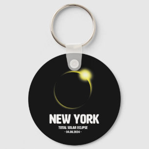 Total Solar Eclipse 2024 04.08.24 New York Key Ring