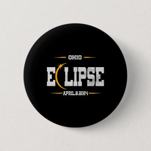Total Solar Eclipse 2024 6 Cm Round Badge