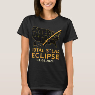 Total Solar Eclipse 2024 April 8 Men Women Kids  T-Shirt