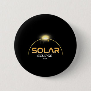 Total Solar Eclipse 2024 April 8 Totality Twice In 6 Cm Round Badge