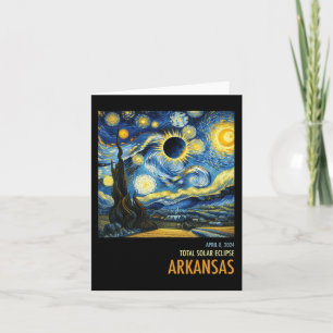 Total Solar Eclipse 2024 Arkansas Card