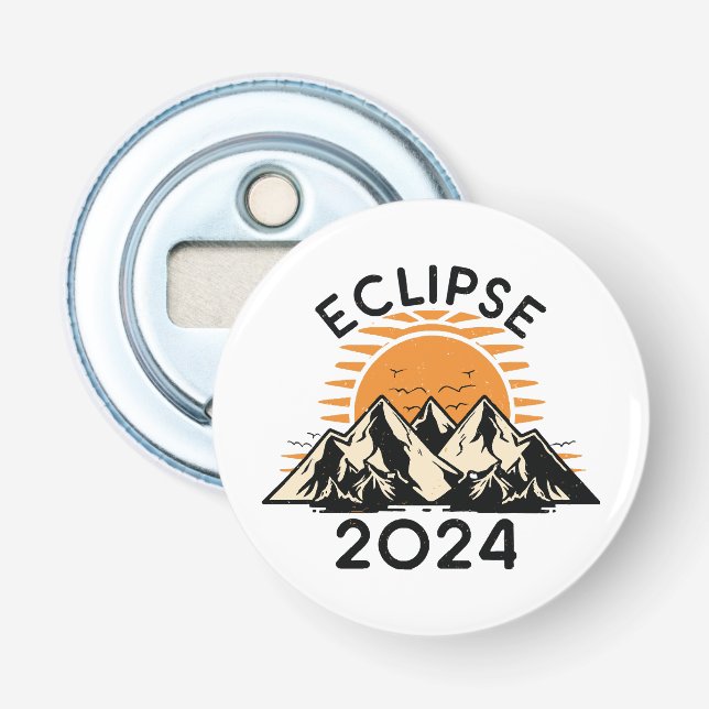Total Solar Eclipse 2024 Bottle Opener (Front)