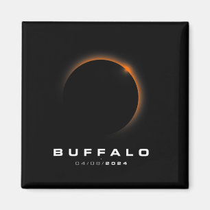 Total Solar Eclipse 2024 - Buffalo Solar Eclipse  Magnet