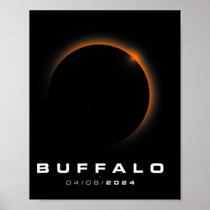 Total Solar Eclipse 2024 - Buffalo Solar Eclipse  Poster