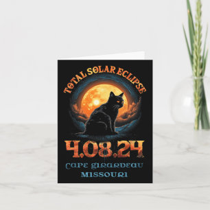 Total Solar Eclipse 2024 Cape Girardeau Missouri Card