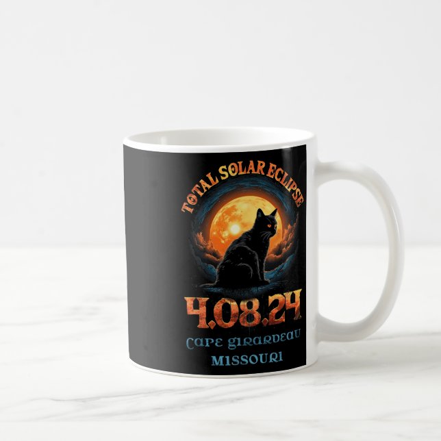 Total Solar Eclipse 2024 Cape Girardeau Missouri  Coffee Mug (Right)