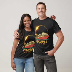 Total Solar Eclipse 2024 Cruise Ship T-Shirt