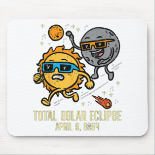 Total Solar Eclipse 2024 Cute Solar Eclipse Kids T Mouse Mat