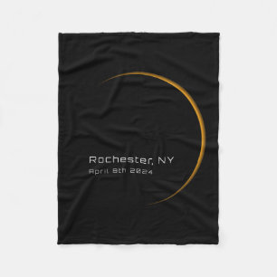 Total Solar Eclipse 2024 Fleece Blanket