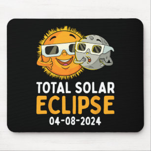Total Solar Eclipse 2024 Glasses Fun Sun Moon Kids Mouse Mat