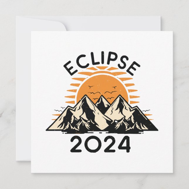 Total Solar Eclipse 2024 Invitation (Front)
