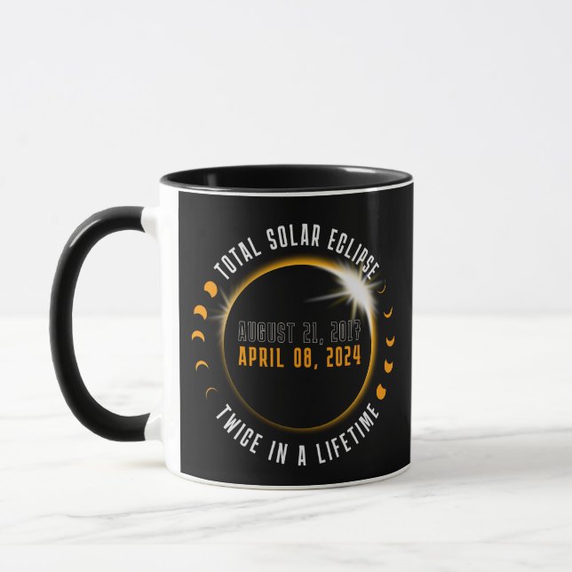 Total Solar Eclipse 2024 Mug for Star Gazers (Left)