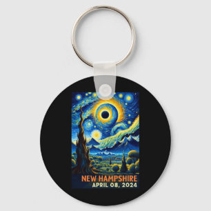 Total Solar Eclipse 2024 New Hampshire Starry Nigh Key Ring