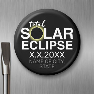 Total Solar Eclipse - 2024 or custom date Magnet