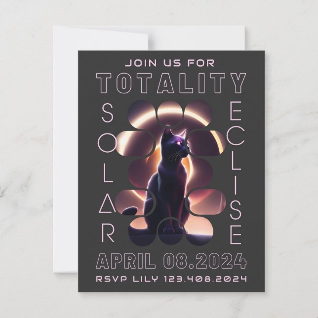 Total Solar Eclipse 2024 | Party Invitation (Front)