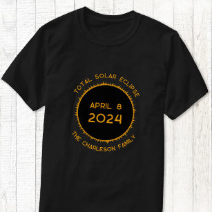 Total Solar Eclipse 2024 Personalized T-Shirt