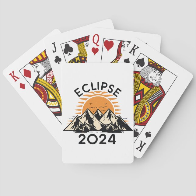 Total Solar Eclipse 2024 Playing Cards (Back)