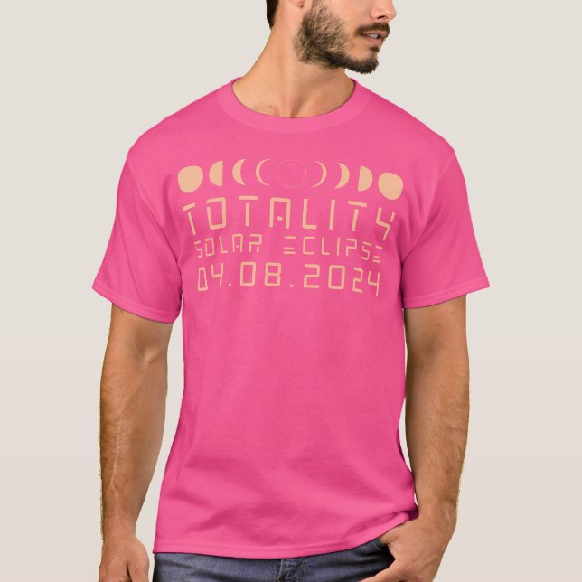Total Solar Eclipse 2024 Solar Eclipse Astronomy L T-Shirt (Front)