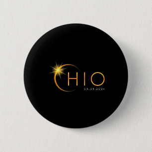 Total Solar Eclipse 2024 State Ohio Totality April 6 Cm Round Badge