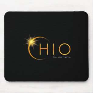 Total Solar Eclipse 2024 State Ohio Totality April Mouse Mat