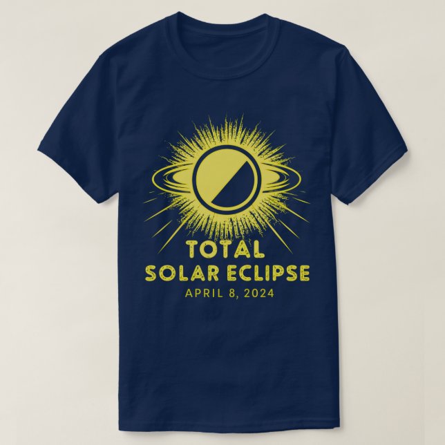 Total Solar Eclipse 2024 T-Shirt (Design Front)