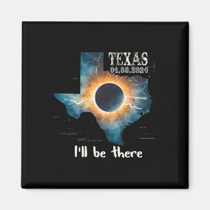 Total Solar Eclipse 2024 Texas 1  Magnet