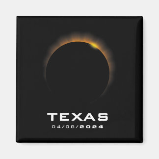 Total Solar Eclipse 2024 Texas Magnet