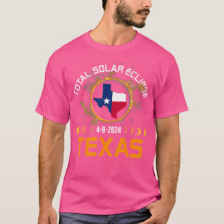 Total Solar Eclipse 2024 Texas North America Astro T-Shirt
