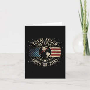 Total Solar Eclipse 2024 Totality Eclipse Path 04. Card