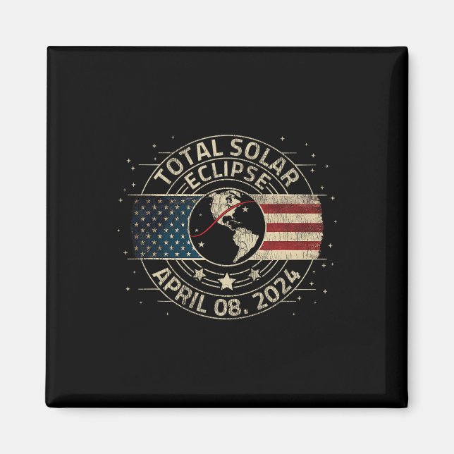 Total Solar Eclipse 2024 Totality Eclipse Path 04. Magnet (Front)
