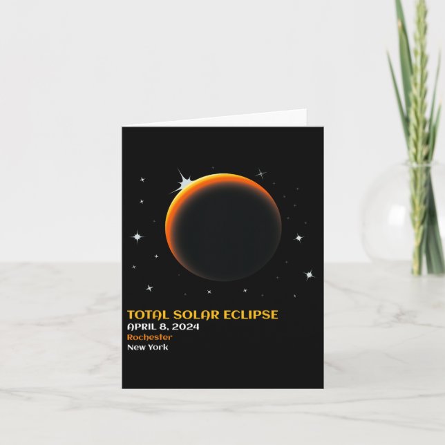 Total Solar Eclipse 2024 V4  Card (Front)