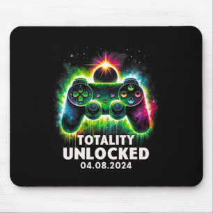 Total Solar Eclipse 2024 Video Game Colourful 1 Mouse Mat
