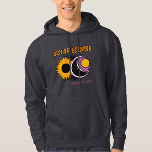 Total solar eclipse 2025 pop art design hoodie