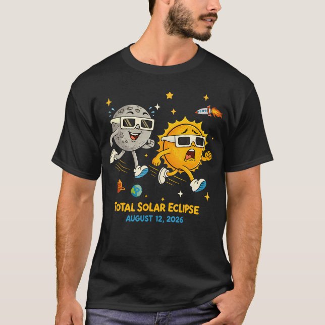 Total Solar Eclipse 2026 August 12 Astronomical T-Shirt (Front)