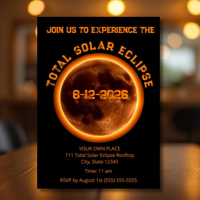 Total Solar Eclipse 2026 Event Flyer (Total Solar Eclipse 2026 Event Flyer)