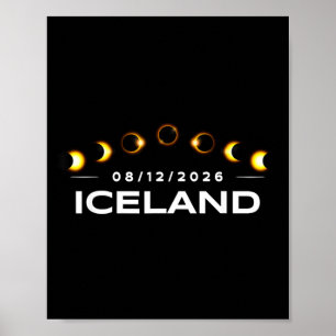 Total Solar Eclipse 2026 Iceland Totality Poster