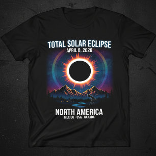 Total Solar Eclipse 2026 - North America Souvenir T-Shirt