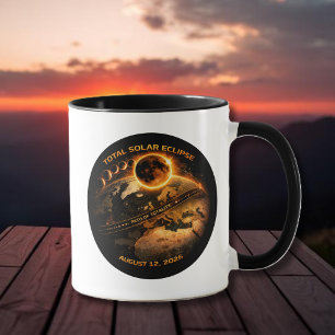 Total Solar Eclipse 2026 Path of Totality Mug