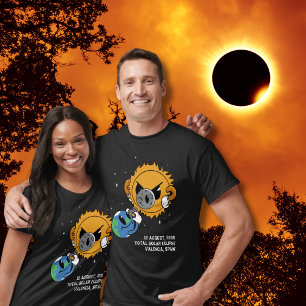 Total Solar Eclipse 2026 Spain Photobomb T-Shirt