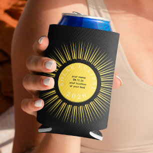 Total solar eclipse 2026 your text personalized can cooler