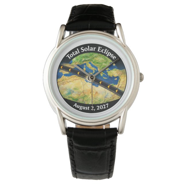 Total Solar Eclipse 2027 Map Watch (Front)