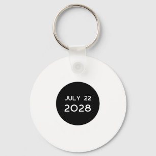 Total Solar Eclipse 2028 New Zealand _1  Key Ring