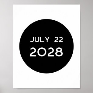 Total Solar Eclipse 2028 New Zealand _1  Poster